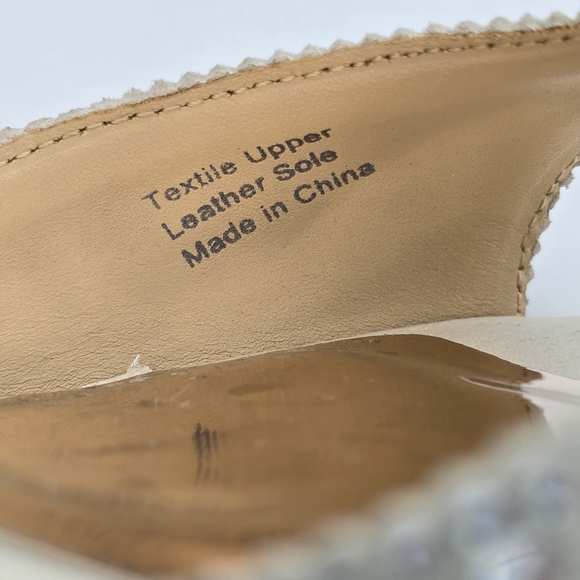 Badgley Mischka Gillian Ankle Strap Evening Shoes, Ivory, Women's Size 8 - Picture 8 of 15